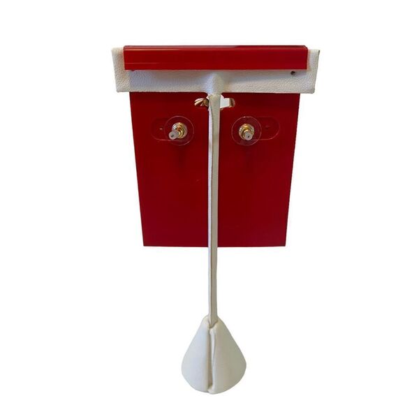 Gold Toned Bow Post Earrings. Perfect stocking stuffer! - Picture 4 of 6